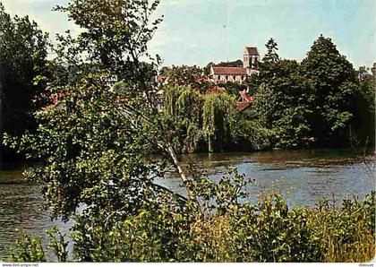 95 - Asnières sur Oise - Bords de l'Oise - Au fond l'Eglise - Flamme Postale - CPM - Voir Scans Recto-Verso