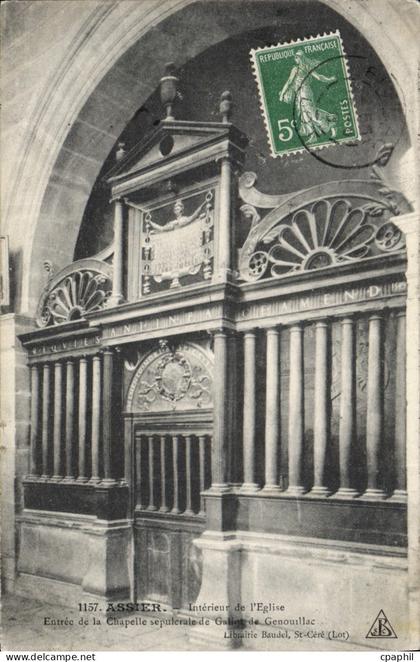 CPA Assier Interieur De I'Eglise