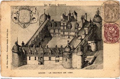 CPA Le Vieux Quercy - ASSIER - Le Chateau en 1680 (654115)