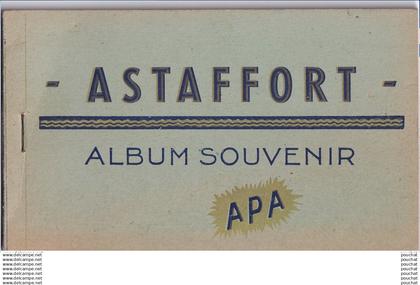 B19-47) ASTAFFORT -  ALBUM SOUVENIR - CARNET COMPLET DE 8 CPA -  EDITEUR APA ALBI - ( 3 SCANS )