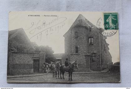Cpa 1910, Athis Mons, ferme d'Athis, Essonne 91