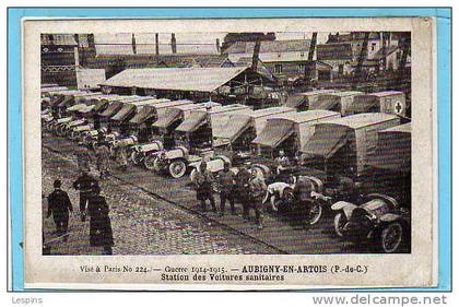 AUBIGNY EN ARTOIS -- Station des Voitures sanitaires