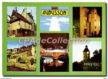 CPSM AUBUSSON pont Vallinet Horloge