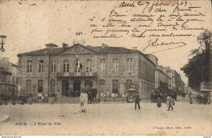 CPA Auch I'Hotel De Ville