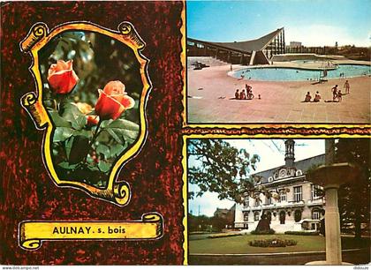 93 - Aulnay sous Bois - Multivues - Piscine - Fleurs - CPM - Voir Scans Recto-Verso