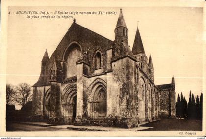 CPA Aulnay L Eglise la plus ornee de la region