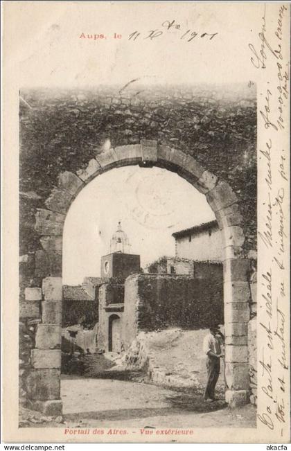 CPA AUPS Portail des Aires - Vue Exterieure (1111400)