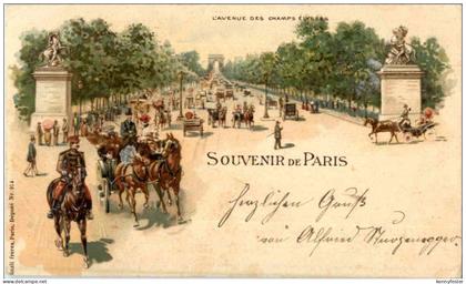 Souvenir de Paris - Litho