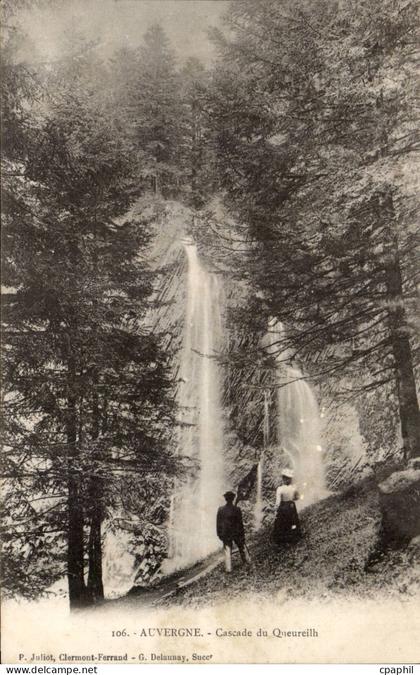 Auvergne - Cascade du Queureilh - CPA
