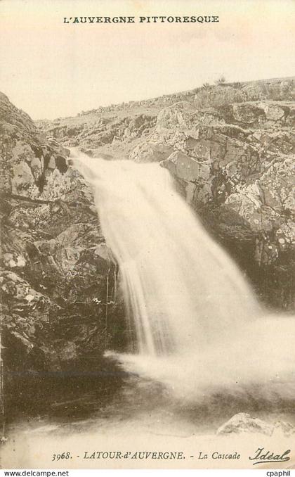 CPA L auvergne pittoresque 3968 latour d auvergne la cascade