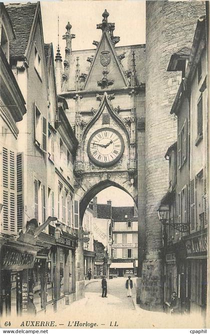 CPA Auxerre L'Horloge