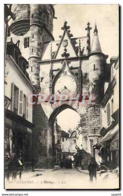 CPA Auxerre L'Horloge
