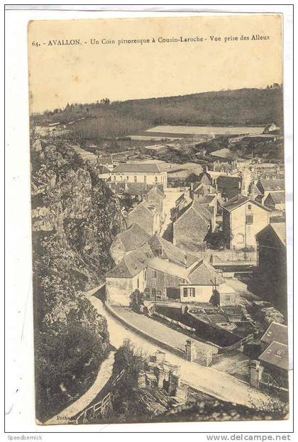 13679 Avallon - Vue générale Alleux- 64 Pothain cachet corps armée 10 autun medecin chef ; guerre 14 Roblot Germain Ille