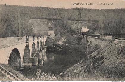 [-5%] FRANCE - Arcy sur Cure - Ponts et tunnels - Carte Postale Ancienne