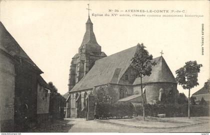 CPA Avesnes Le Comte Eglise du 15eme Classee Comme Monument historique