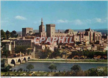 CPM Avignon Vaucluse Le Pont St Benezet et le Palais des Papes