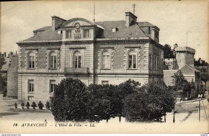 CPA Avranches L Hotel de Ville