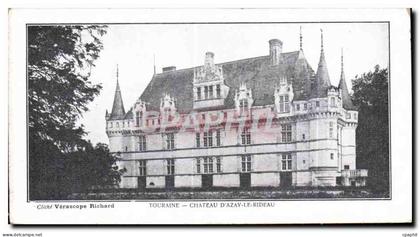 CPA Touraine Chateau Azay le Rideau