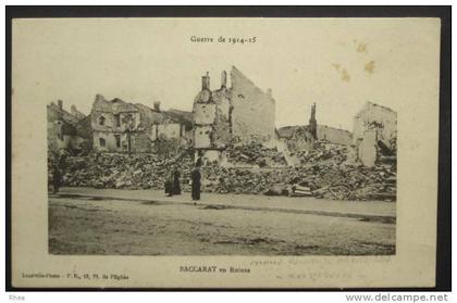54 Baccarat BACCARAT en Ruines ruine militaria D54D K54039K C54039C RH006022