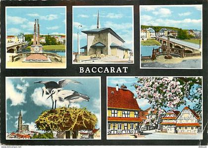 Carte Postale - 54 - Baccarat - Multivues - Cigognes - Flamme Postale de Baccarat - CPM - Voir Scans Recto-Verso - Posca
