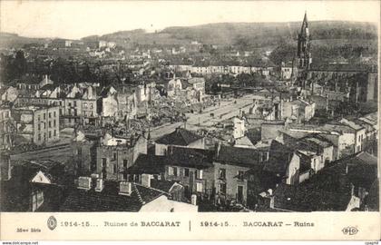 CPA Ruines de Baccarat
