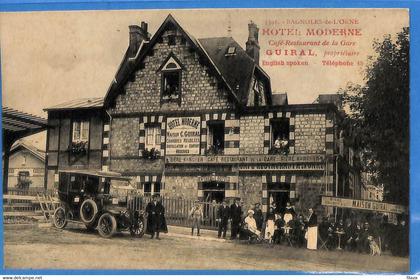 61 - Orne - Bagnoles de l'Orne - Hotel Moderne - Cafe restaurant de la Gare - Guiral proprietaire (N8999)