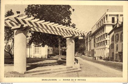 CPA Bains Les Bains Avenue Du Dr Mathieu