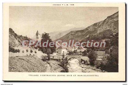 CPA Village D’entraunes Entre NICE et BARCELONNETTE