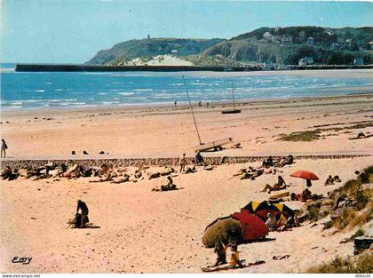 50 - Barneville - Carteret - La Plage - Au dernier plan le cap de Carteret - CPM - Voir Scans Recto-Verso