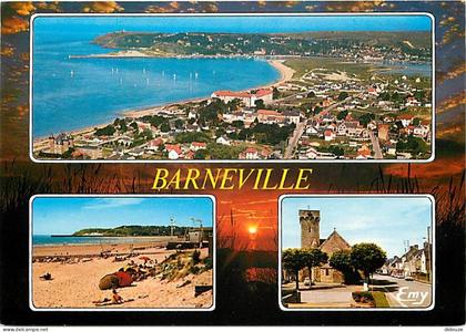 Carte Postale - 50 - Barneville - Carteret - Multivues - Scènes de Plage - Flamme Postale de Barneville Carteret - CPM -