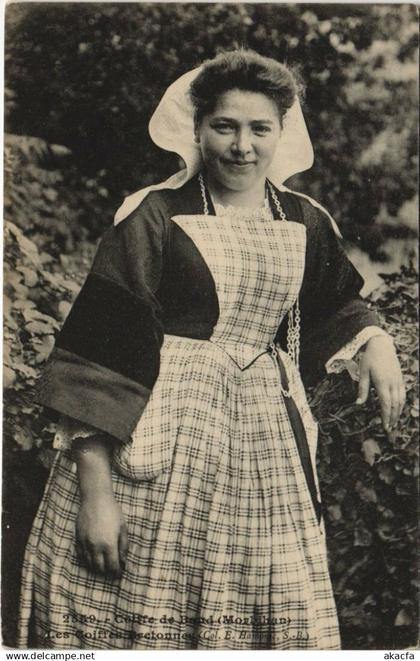 CPA Coiffe de BAUD FOLKLORE (145560)