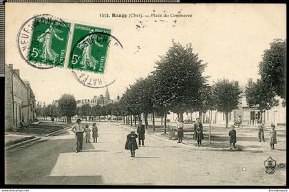 Carte postale - France - Baugy - Place du Commerce (CP27543)