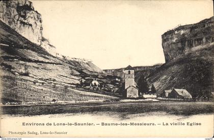 CPA Environs de Lons le Saunier Baume les Messieurs La vieille Eglise