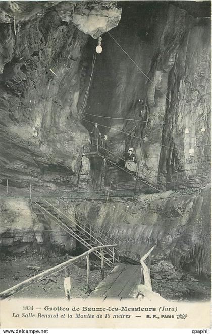 CPA Grottes de Baume les Messieurs Jura La Salle Renaud et la Montee