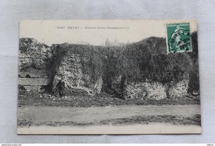 Cpa 1909, Bavay, ruines Gallo Romaines, Nord 59