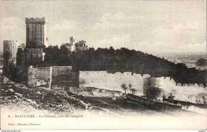 CPA Beaucaire le chateau cote des remaprts