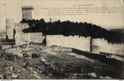 CPA Beaucaire Les Ruines Du Chateau
