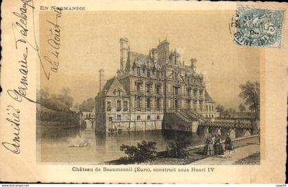 CPA Chateau De Beaumesnil Construit Sous Henri IV