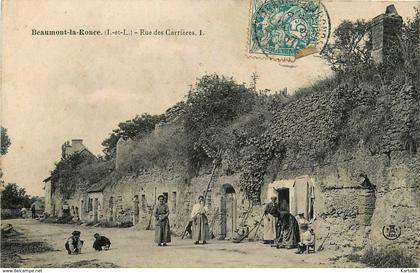 beaumont la ronce * rue des carrières * troglodytes