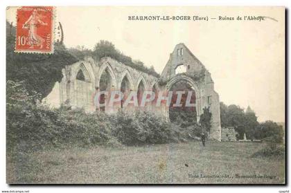 CPA Beaumont le Roger Eure Ruines de l'Abbaye