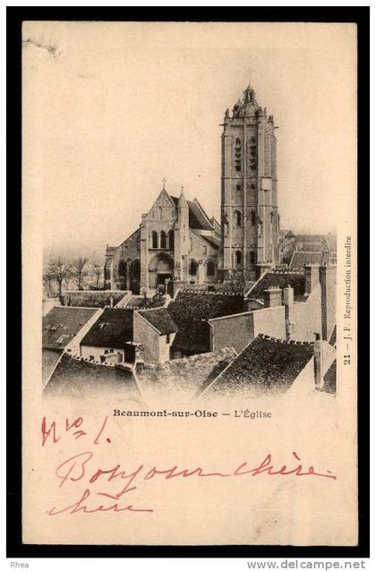 95 Beaumont-sur-Oise eglise D95D K95052K C95052C RH090656
