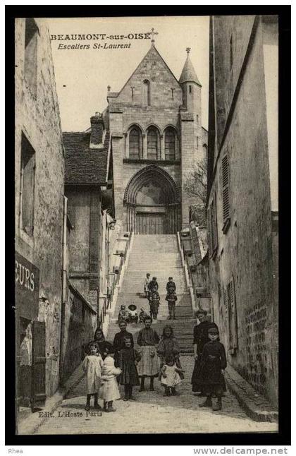 95 Beaumont-sur-Oise eglise escalier D95D K95052K C95052C RH090657