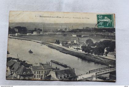 Beaumont sur Oise, panorama de l'Oise, Val d'Oise 95