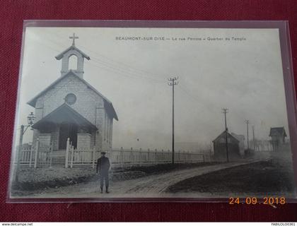 CPA - Beaumont-sur-Oise - La rue Perrine - Quartier du Temple