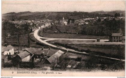 CPA  Carte Postale France  Songeons  Vue générale 1921 VM109391