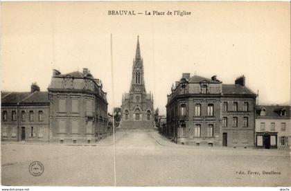 CPA Beauval Place de l'Eglise (1498706)