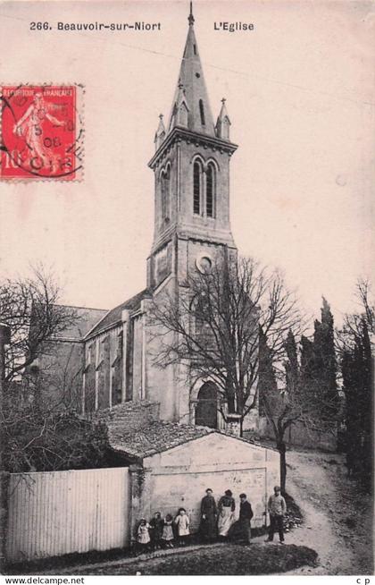 beauvoir sur Niort - L'Eglise    -  CPA°J