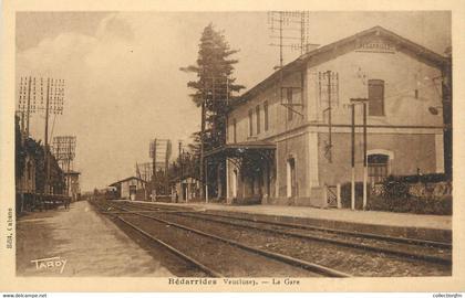 .CPA FRANCE 84 " Bédarrides, La gare"