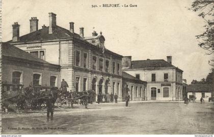 france, BELFORT, La Gare, Railway Station (1910s) Postcard