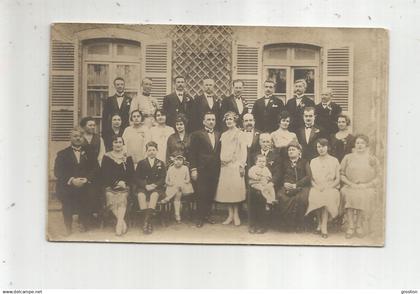 BELLEVILLE SUR SAONE (RHONE) ? CARTE PHOTO MARIAGE ANIME (PHOTO A JUVANON BELLEVILLE SUR SAONE)